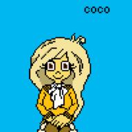 1girl coco looking_at_viewer pixel_art smile // 1200x1200 // 12.0KB